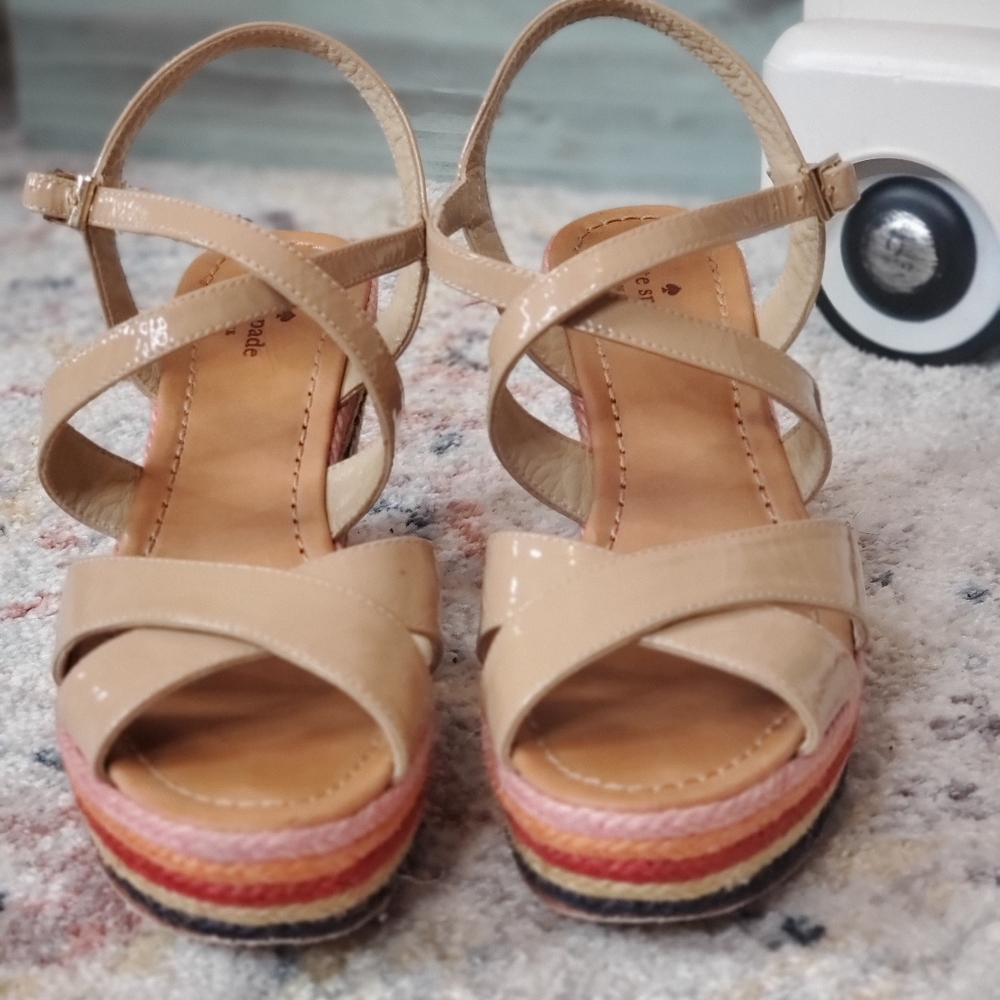 Kate Spade Rainbow Wedge Espadrilles - Picture 2 of 4